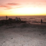 Blind Pass shells at sunset