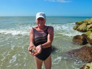 Collecting seashells Captiva Island Florida Collecting seashells Captiva Island Florida