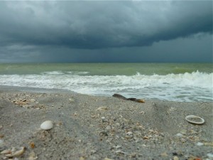 Captiva Island storm and beach