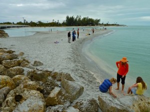 Changing sand bar