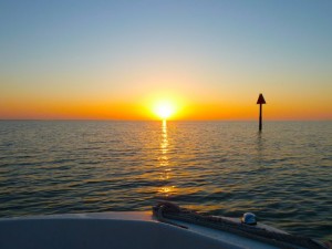 Sunrise boating Sunrise boating