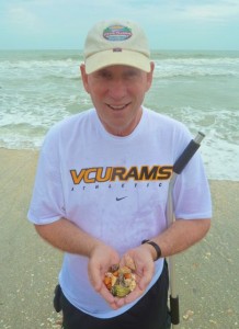 Sanibel man with seashells