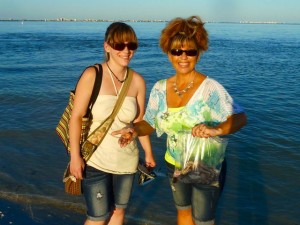 Brianne Kelly shell collecting