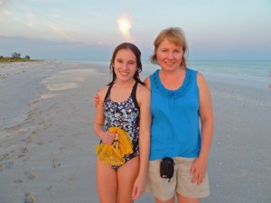 Mother daughter Sanibel beach Mother daughter Sanibel beach