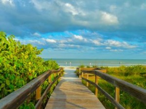 Sanibel beach path