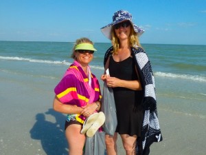 Shell collectors Michelle Aggie