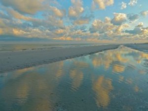 aqua sky reflection