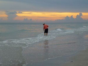 Clark orange sky on beach