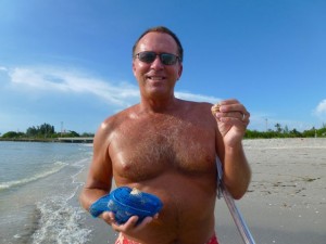 Eric with Sanibel seashells