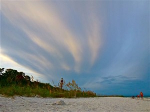 swirling sky about Sanibel lighthouse swirling sky about Sanibel lighthouse