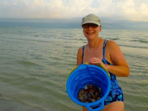 Mary florida shell bucket