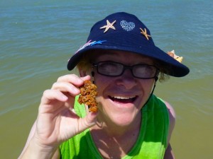 April with worm rock April with worm rock