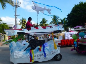 Captiva Kayak company golf cart parade Captiva Kayak company golf cart parade