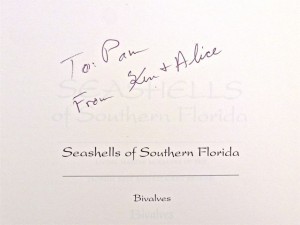 Seashells of Southern Florida inscription to Pam Seashells of Southern Florida inscription to Pam
