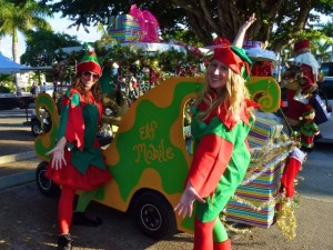South Seas Golf cart parade elf South Seas Golf cart parade elf