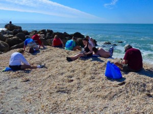 digging in shell piles Florida digging in shell piles Florida