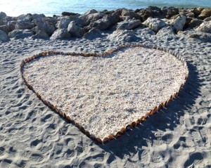 beach heart