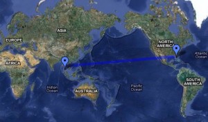 Thailand travel map