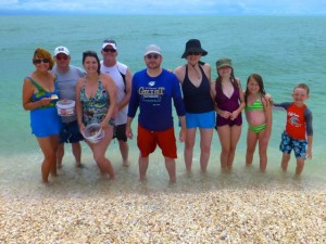 family collecting seashells family collecting seashells