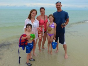 family with shells sanibel