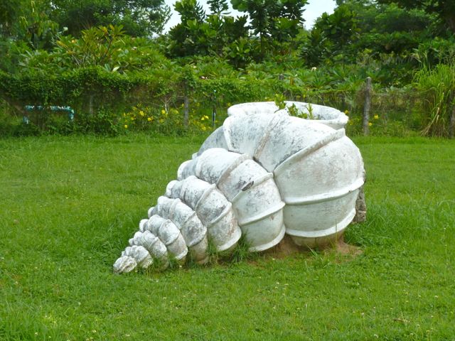 shell museum yard art