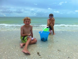 Josh Eli boys with shells Josh Eli boys with shells