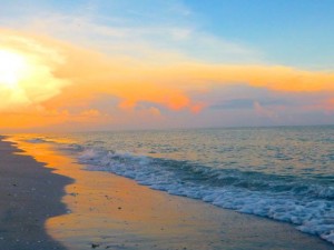 sanibel sunset reflection sanibel sunset reflection