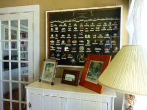 Island inn Sanibel shell display