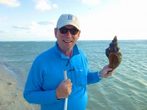 Clark with horse conch bp Clark with horse conch bp