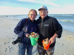 Jan Bryan seashells buckets sanibel