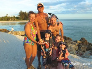 Family beach seashells Family beach seashells