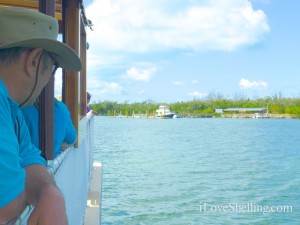 arrive boat Cayo Costa