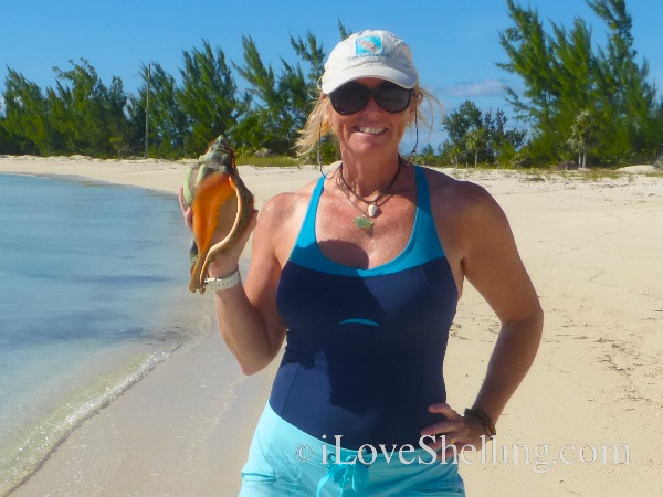 pam rambo shelling cat island bahamas