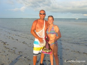 Matt Leah from Georgia vacation on Sanibel for shells Matt Leah from Georgia vacation on Sanibel for shells