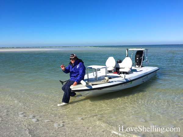 Shelling guide Captain Paul Hajash Clearwater Beach Florida