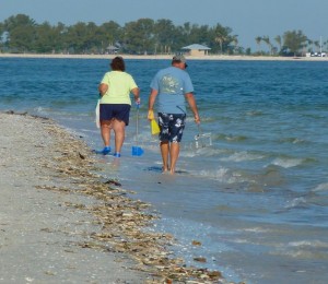 Shellers at lighthouse CShells