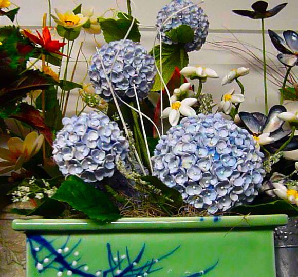 Sanibel Shell Fair hydrangea craft