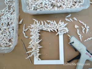 glue gun shell craft frame