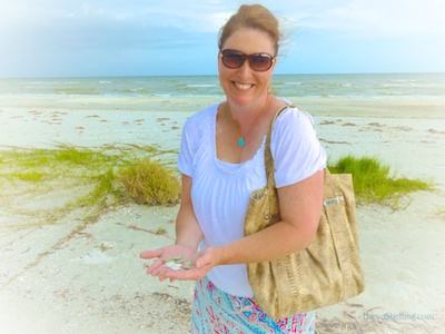 jill sand dollars sanibel beach