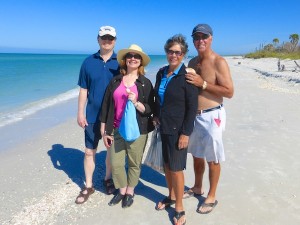 gary, roxanne, marge and gordon from Chicago visit Cayo Costa for shells